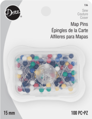 ALFILERES CORTOS MAPA (100 UN)