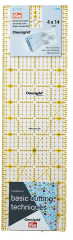 REGLA UNIVERSAL CON ESCALA EN PULGADAS 4X14 OMNIGRID BY PRYM
