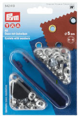 OJALES DE METAL 5MM PLATEADO (40PZ)