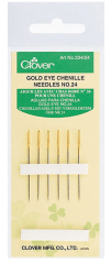 AGUJAS CHENILLE OJO DORADO #24 (6 UN)