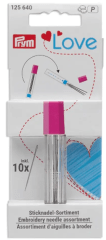 TUBO AGUJAS BORDADO SURT. PRYM LOVE (10UN)