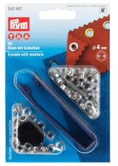 OJALES DE METAL 4MM PLATEADO (50PZ)