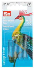 AGUJAS BORDAR CREWEL SURTIDAS 5-10 (16UN)