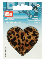 PARCHE TERMOADHESIVO CORAZON ANIMAL PRINT 0