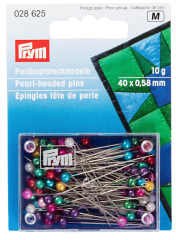 ALFILERES CABEZA DE PERLA  0,58 x 40 mm MULTICOLOR SURT..