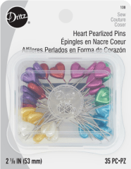 ALFILERES PERLADOS CORAZON TAM34 (35 UN)