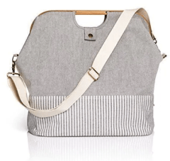 BOLSO STORE & TRAVEL CANVAS & BAMBU S GRIS