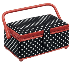 COSTURERO POLKA DOTS NEGRO/BLANCO S 1