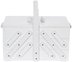 CAJA DE COSTURA MADERA M BLANCO