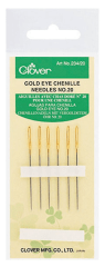 AGUJAS CHENILLE OJO DORADO #20 (6 UN) 1