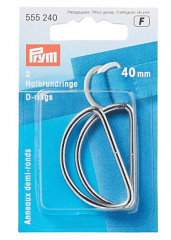 ANILLOS D 40 MM PLATEADO (2UN)