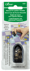 DEDAL CUERO NEGRO M