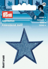 PARCHE TERMOADHESIVO ESTRELLA AZUL JEANS