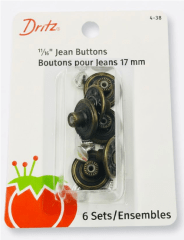 BOTONES PARA JEANS  SIN COSTURA (6UN)