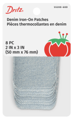 PARCHE TERMOADHESIVO JEANS CLARO 5.1 X 7.62CM (8UN) 0