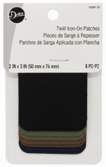 PARCHE TERMOADHESIVO OSCURO SURT 5.1 X 7.62CM (8UN) 0
