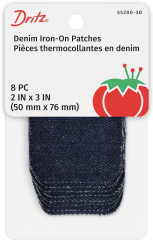 PARCHE TERMOADHESIVO JEANS OSCURO 5.1 X 7.62CM (8UN) 0
