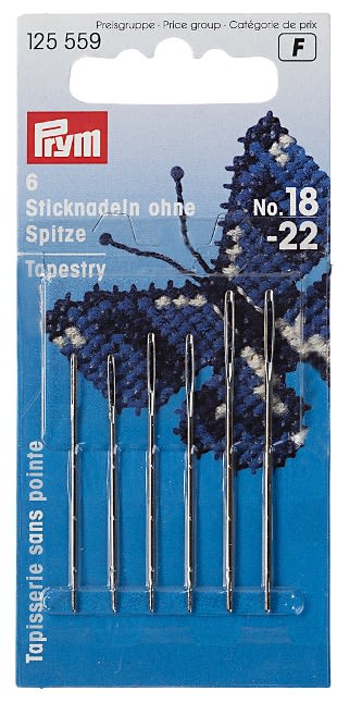 AGUJAS P/BORDAR SIN PUNTA 18-221