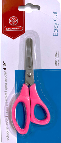 TIJERA ESCOLAR COLORES 4 1/2 EASY CUT2
