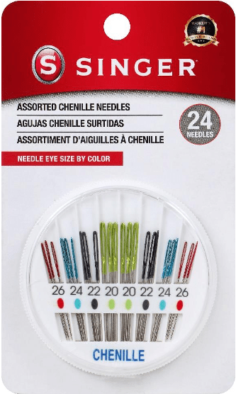 RUEDA AGUJAS OJO COLOR CHENILLE SURTIDAS (24UN)1