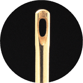 6 AGUJAS TAPICERIA OJO DORADO #242