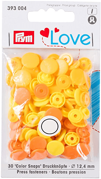 BROCHE PRES. PRYM LOVE 12,4MM AMARILLO1