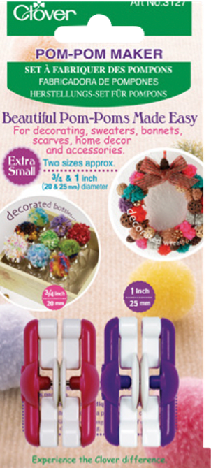 POMPONERAS XS (2 TAMAÑOS/2 Y 2.5 CMS DE DIAMETRO) 1