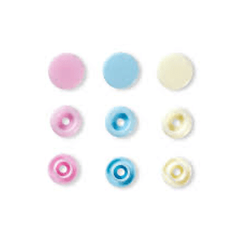 BROCHE PRES. PRYM LOVE 12,4MM ROS/AZ/PERLA2