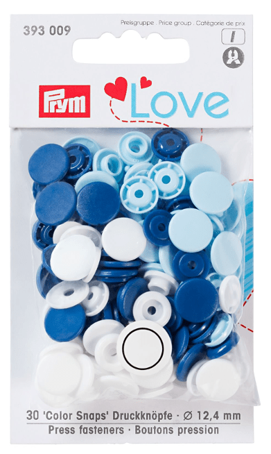 BROCHE PRES. PRYM LOVE 12,4MM AZ/CEL/BLCO1