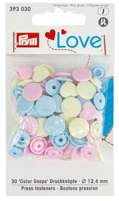 BROCHE PRES. PRYM LOVE 12,4MM CORAZON ROS/V/CEL1