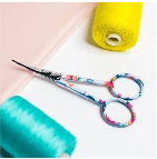 TIJERA BORDAR CURVA FLORES 43