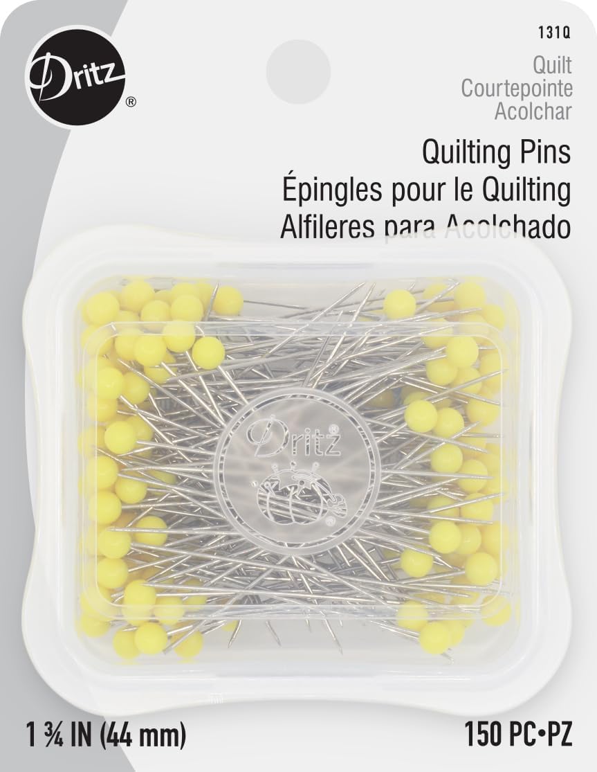 ALFILERES QUILTING CABEZA AMARILLA TAM28 (150 UN)1