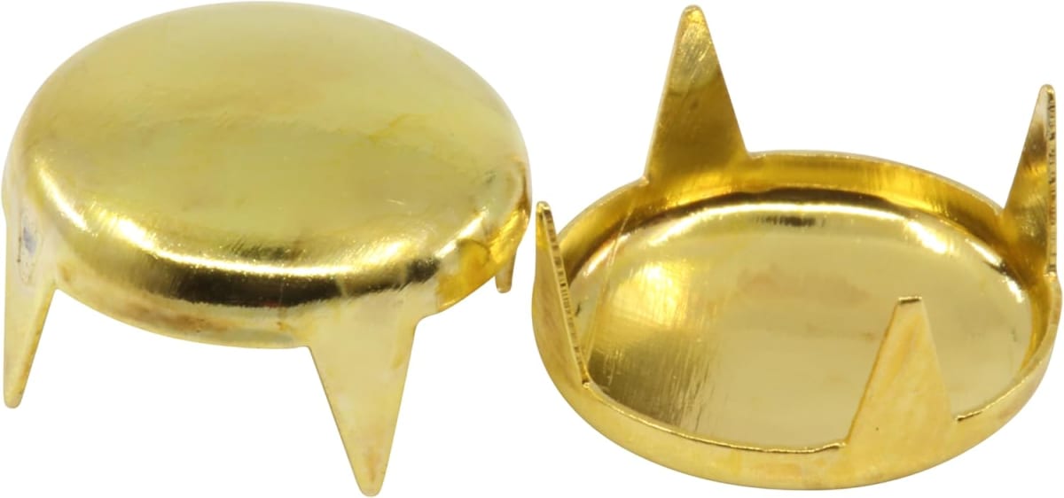 REMACHES METAL DECORATIVOS DORADO 10 MM DRITZ  (100UN)2