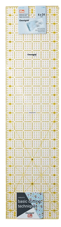 REGLA UNIVERSAL CON ESCALA EN PULGADAS 6X24 OMNIGRID BY PRYM1