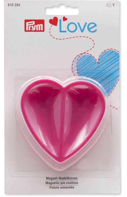 PRYM LOVE ALFILETERO MAGNETICO CORAZON FUCSIA2