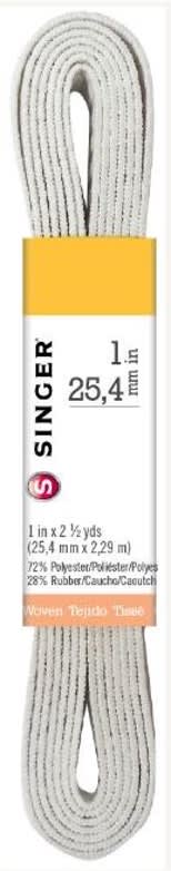 ELASTICO BLANCO 1´´(25,4 mm x 2,29mts)1 ELASTICO BLANCO 1´´(25,4 mm x 2,29mts)1