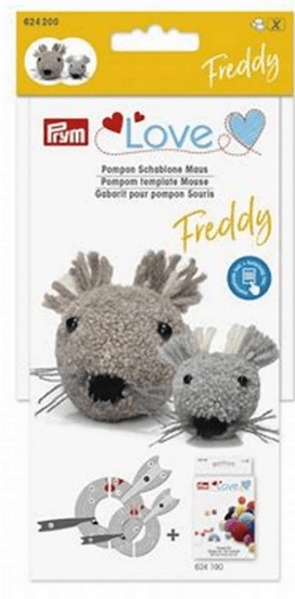 PRYM LOVE PLANTILLA PARA POMPON RATON FREDDY2 PRYM LOVE PLANTILLA PARA POMPON RATON FREDDY2