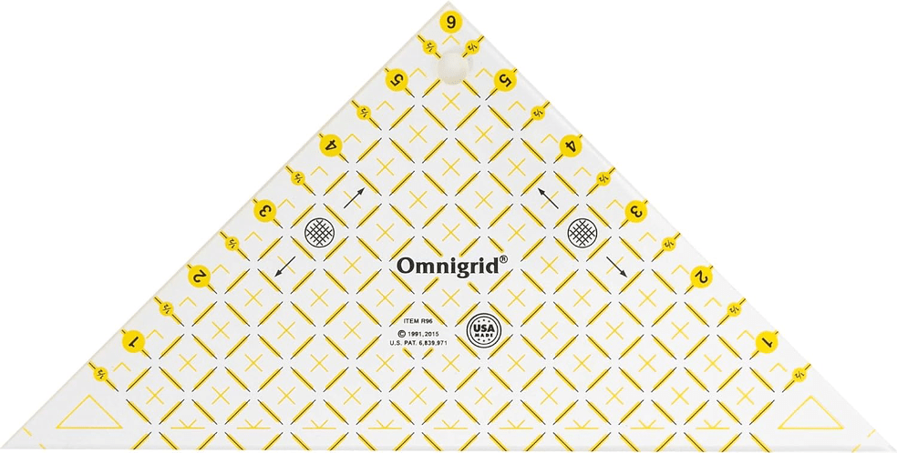 REGLA OMNIGRID TRIANGULO 6 X 6  PULGADAS1
