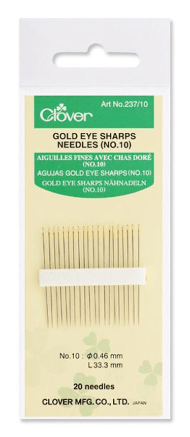 AGUJAS AFILADAS OJO DORADO #10 (20UN)2