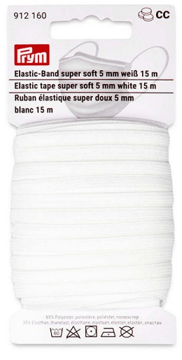 BANDA ELASTICA SUPER SUAVE 5 MM BLANCO1