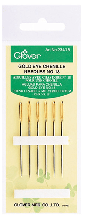 AGUJAS CHENILLE OJO DORADO #18 (6 UN)2