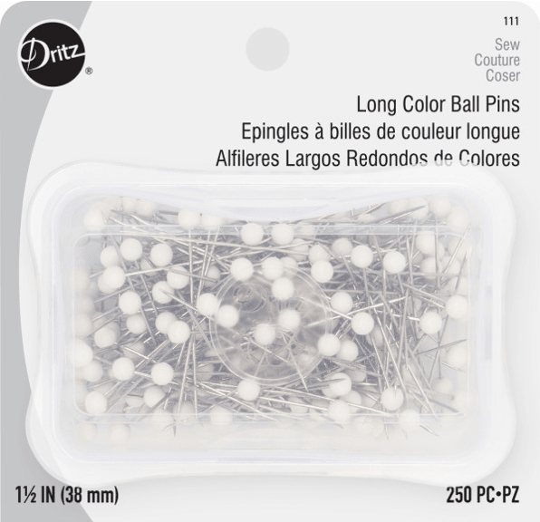 ALFILERES LARGOS CABEZA BLANCA TAM24 (250 UN)4