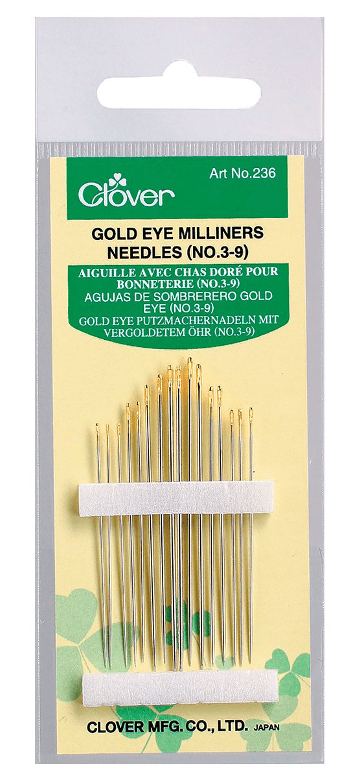AGUJAS MILLINERS OJO DORADO #3/9 (16UN)1