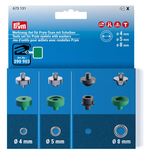 MATRICES P/OJALES 4-5-8MM (8PZ)1 MATRICES P/OJALES 4-5-8MM (8PZ)1