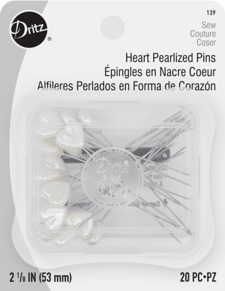 ALFILERES PERLADOS BLANCOS CORAZON TAM34 (20 UN)4