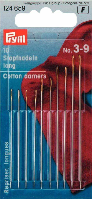 AGUJAS DE ZURCIR LARGAS SURTIDAS 3-9 (10UN)3