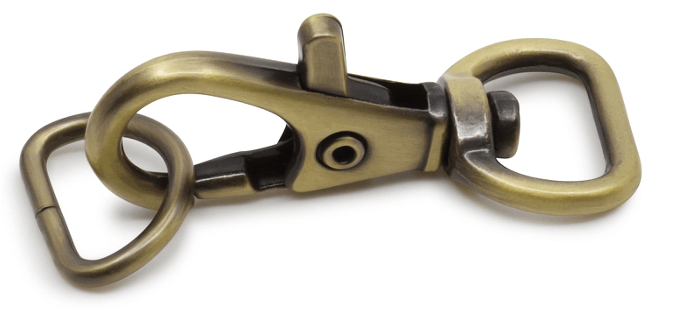 GANCHO GIRATORIO PEQUEÑO Y ANILLO D (BRONCE ANTIGUO)1