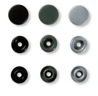BROCHE PRES.PRYM LOVE 12,4MM COLOR SNAPS GRIS (30UN)1
