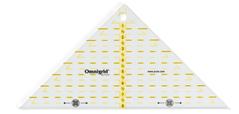 REGLA TRIANGULO RAPIDO 1/4 CUADRADO PULGADAS OMNIGRID BY PRYM2