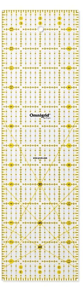 REGLA UNIVERSAL CON ESCALA EN PULGADAS 4X14 OMNIGRID BY PRYM2